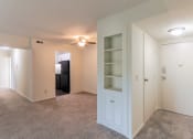Thumbnail 32 of 70 - This is a photo the built-in shelving near the entryway of the 1030 square foot, Oak 2 bedroom, 1 bath apartment at Montana Valley Apartments in the Westwood neighborhood of Cincinnati, OH.