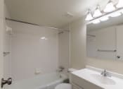 Thumbnail 35 of 70 - This is a photo the bathroom of the 1030 square foot, Oak 2 bedroom, 1 bath apartment at Montana Valley Apartments in the Westwood neighborhood of Cincinnati, OH.
