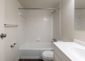 Thumbnail 36 of 70 - This is a photo the bathroom of the 1030 square foot, Oak 2 bedroom, 1 bath apartment at Montana Valley Apartments in the Westwood neighborhood of Cincinnati, OH.