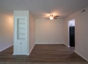 Thumbnail 4 of 70 - This is a photo the built-in bookshelf and dining area of an upgraded 1030 square foot, Oak 2 bedroom, 1 bath apartment at Montana Valley Apartments in the Westwood neighborhood of Cincinnati, OH.