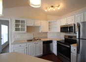 Thumbnail 8 of 147 - This is a photo of the kitchen area in the 1 bedroom Patriot floor plan at Nantucket Apartments in Loveland, OH.