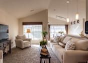 Thumbnail 76 of 147 - This is a photo of the living room in the 1016 square foot, 2 bedroom, 2 bath Nautica floor plan at Nantucket Apartments in Loveland, OH.