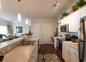 Thumbnail 27 of 147 - This is a photo of the kitchen in the 2 bedroom, 2 bath Islander floor plan at Nantucket Apartments in Loveland, OH.