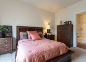Thumbnail 36 of 147 - This is a photo of the primary bedroom in the 2 bedroom, 2 bath Islander floor plan at Nantucket Apartments in Loveland, OH.