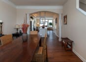 Thumbnail 49 of 147 - This is a photo of the dining room in the 1242 square foot, 2 bedroom, 2 and 1/2 bath Spinnaker floor plan at Nantucket Apartments in Loveland, OH.