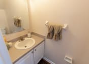 Thumbnail 55 of 147 - This is a photo of the half bath in the 1242 square foot, 2 bedroom, 2 and 1/2 bath Spinnaker floor plan at Nantucket Apartments in Loveland, OH.