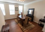 Thumbnail 56 of 147 - This is a photo of the dining room in the 1242 square foot, 2 bedroom, 2 and 1/2 bath Spinnaker floor plan at Nantucket Apartments in Loveland, OH.