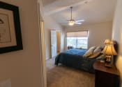 Thumbnail 59 of 147 - This is a photo of the primary bedroom in the 1242 square foot, 2 bedroom, 2 and 1/2 bath Spinnaker floor plan at Nantucket Apartments in Loveland, OH.