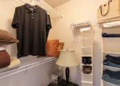 Thumbnail 86 of 147 - This is a photo of the second bedroom walk-in closet  in the 1016 square foot, 2 bedroom, 2 bath Nautica floor plan at Nantucket Apartments in Loveland, OH.