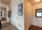 Thumbnail 89 of 147 - This is a photo of the entryway in the 1016 square foot, 2 bedroom, 2 bath Nautica floor plan at Nantucket Apartments in Loveland, OH.