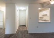 Thumbnail 12 of 78 - This is a photo of a large kitchen pass through and the entryway in a 560 square foot 1, 1 bath apartment at Park Lane Apartments in Cincinnati, OH.