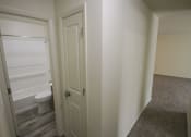 Thumbnail 42 of 78 - This is a photo of the hallway showing the closet in a 750 square foot 2 bedroom, 1 bath apartment at Park Lane Apartments in Cincinnati, OH.