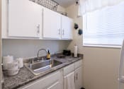 Thumbnail 6 of 29 - This is a picture of the kitchen in a 576 sq foot 1 bedroom, 1 bath apartment at Red Bank Reserve in the Madisonville neighborhood of Cincinnati, Ohio.