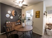 Thumbnail 13 of 29 - This is a picture of the dining area in a 576 sq foot 1 bedroom, 1 bath apartment at Red Bank Reserve in the Madisonville neighborhood of Cincinnati, Ohio.