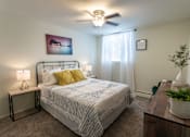 Thumbnail 15 of 29 - This is a picture of the bedroom in a 576 sq foot 1 bedroom, 1 bath apartment at Red Bank Reserve in the Madisonville neighborhood of Cincinnati, Ohio.