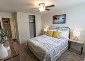 Thumbnail 16 of 29 - This is a picture of the bedroom in a 576 sq foot 1 bedroom, 1 bath apartment at Red Bank Reserve in the Madisonville neighborhood of Cincinnati, Ohio.
