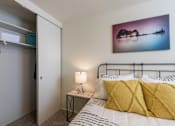 Thumbnail 17 of 29 - This is a picture of the bedroom in a 576 sq foot 1 bedroom, 1 bath apartment at Red Bank Reserve in the Madisonville neighborhood of Cincinnati, Ohio.