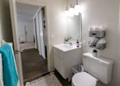 Thumbnail 19 of 29 - This is a picture of the bathroom in a 576 sq foot 1 bedroom, 1 bath apartment at Red Bank Reserve in the Madisonville neighborhood of Cincinnati, Ohio.