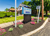 Thumbnail 38 of 38 - A sign for Romance County with a phone number on it at Romaine Court Apartments in the Oakley neighborhood of Cincinnati, Ohio.