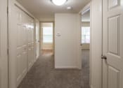 Thumbnail 47 of 98 - This is photo of the entryway looking towards the bathroom in the 852 square foot, 1 bedroom Fairlawn floor plan at Trails of Saddlebrook Apartments in Florence, KY.