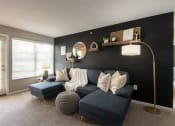 Thumbnail 26 of 98 - This is a photo of the living room in the 1226 square foot 3 bedroom, 2 bath Hambletonian at Trails of Saddlebrook Apartments in Florence, KY.