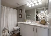 Thumbnail 37 of 98 - This is a photo of the bathroom in the 1226 square foot 3 bedroom, 2 bath Hambletonian at Trails of Saddlebrook Apartments in Florence, KY.