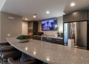 Thumbnail 76 of 98 - This is a photo of the kitchen in the resident clubhouse at Trails of Saddlebrook Apartments in Florence, KY.