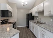 Thumbnail 94 of 98 - This is photo of the kitchen in the 852 square foot, 1 bedroom, 1 bath Fairlawn floor plan at Trails of Saddlebrook Apartments in Florence, KY.