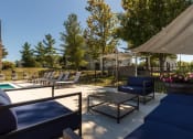 Thumbnail 53 of 98 - This is a photo of the pool area at Trails of Saddlebrook Apartments in Florence, KY.