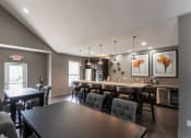 Thumbnail 51 of 75 - This is a photo of the kitchen in the resident clubhouse at Place Apartments in Miamisburg, Ohio in Washington Township.