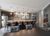 Thumbnail 53 of 75 - This is a photo of the kitchen in the resident clubhouse at Place Apartments in Miamisburg, Ohio in Washington Township.