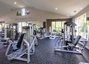 Thumbnail 50 of 75 - A gym with a sign that says "Love the place you live".