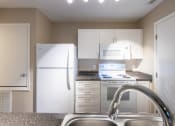 Thumbnail 5 of 75 - This is a photo of the kitchen in the 580 square foot 1 bedroom, 1 bath Independence at Washington Place Apartments in Miamisburg, Ohio in Washington Township.