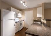 Thumbnail 4 of 75 - This is a photo of the kitchen in the 580 square foot 1 bedroom, 1 bath Independence at Washington Place Apartments in Miamisburg, Ohio in Washington Township.