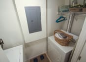 Thumbnail 49 of 75 - This is a photo of the utility room of the 890 square foot 2 bedroom Liberty at Washington Place Apartments in Centerville, OH.