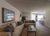 Thumbnail 27 of 57 - This is a photo of the living room of the 1100 square foot 2 bedroom Kettering floor plan at Washington Park Apartments in Centerville, OH.