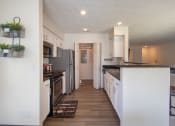 Thumbnail 21 of 57 - This is a photo of the kitchen of the 1100 square foot 2 bedroom Kettering floor plan at Washington Park Apartments in Centerville, OH.