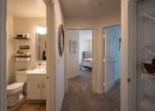 Thumbnail 30 of 57 - This is a photo of the hallway of the 1100 square foot 2 bedroom Kettering floor plan at Washington Park Apartments in Centerville, OH.