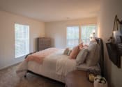 Thumbnail 34 of 57 - This is a photo of the primary bedrooom of the 1100 square foot 2 bedroom Kettering floor plan at Washington Park Apartments in Centerville, OH.