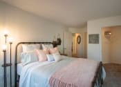 Thumbnail 36 of 57 - This is a photo of the primary bedroom of the 1100 square foot 2 bedroom Kettering floor plan at Washington Park Apartments in Centerville, OH.