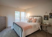 Thumbnail 35 of 57 - This is a photo of the primary bedroom of the 1100 square foot 2 bedroom Kettering floor plan at Washington Park Apartments in Centerville, OH.