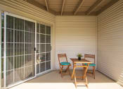 Thumbnail 40 of 57 - This is a photo of the patio of the 1100 square foot 2 bedroom Kettering floor plan at Washington Park Apartments in Centerville, OH.