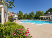 Thumbnail 18 of 57 - This is a photo of the pool area at Washington Park Apartments in Centerville, OH.