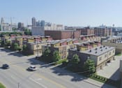 Thumbnail 14 of 14 - a view of the city from the roof of a building at 7th Street Brownstones, Indigo Living, IA, Iowa , 50309