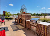 Thumbnail 16 of 23 - Patio with Grilling Station at Ballyard Lofts, Iowa