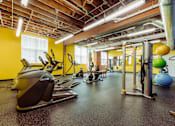 Thumbnail 16 of 25 - Fitness Center at Spaulding Lofts Apartments, Iowa
