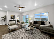 Thumbnail 16 of 69 - a living room with couches and chairs at Converge NW, Waukee, IA  