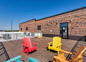 Thumbnail 9 of 13 - Rooftop Patio at Riverpoint Lofts, Des Moines Iowa   