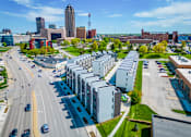 Thumbnail 27 of 30 - an aerial view of apartments in the city at Matilda 235 Townhomes, Des Moines, 50309
