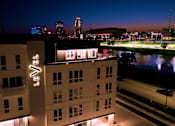 Thumbnail 42 of 53 - Building Exterior In Night at Level, Des Moines Iowa   